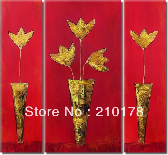 

handmade oil painting on canvas modern Art Flower oil painting original directly from artis FL3-196