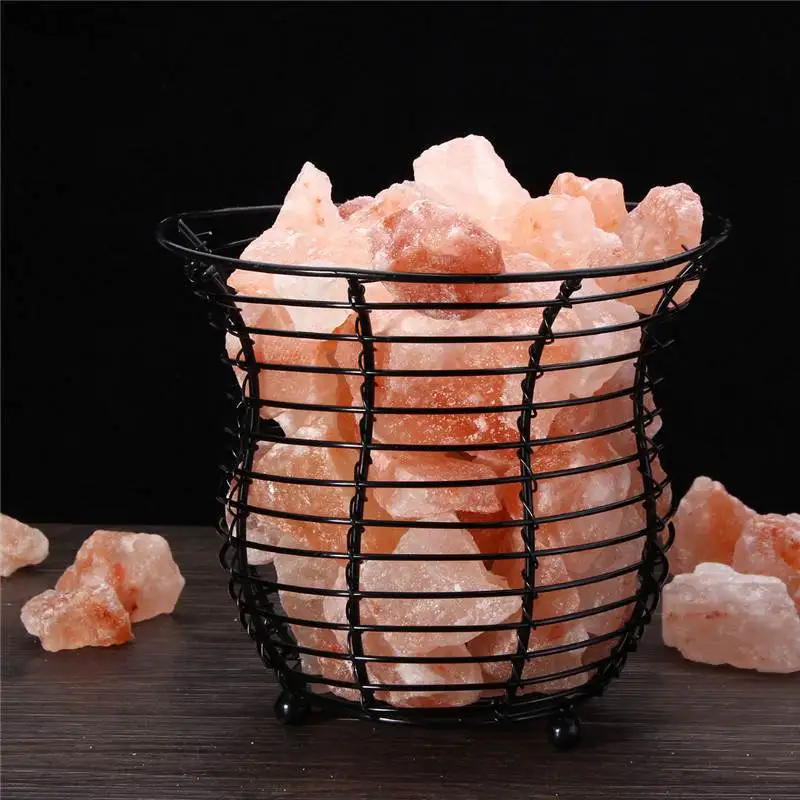 

Mayli Natural Air Purifier Ionic Rock Crystal Salt Lamp Himalayan Night Light Lamp On/Off Switch US Plug AC220V