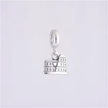 Стерлингового серебра 925 Римский Колизей очаровательные бусины-Подвески для изготовления ювелирных изделий Подходит Подвески Серебро 925 оригинальные браслеты perles