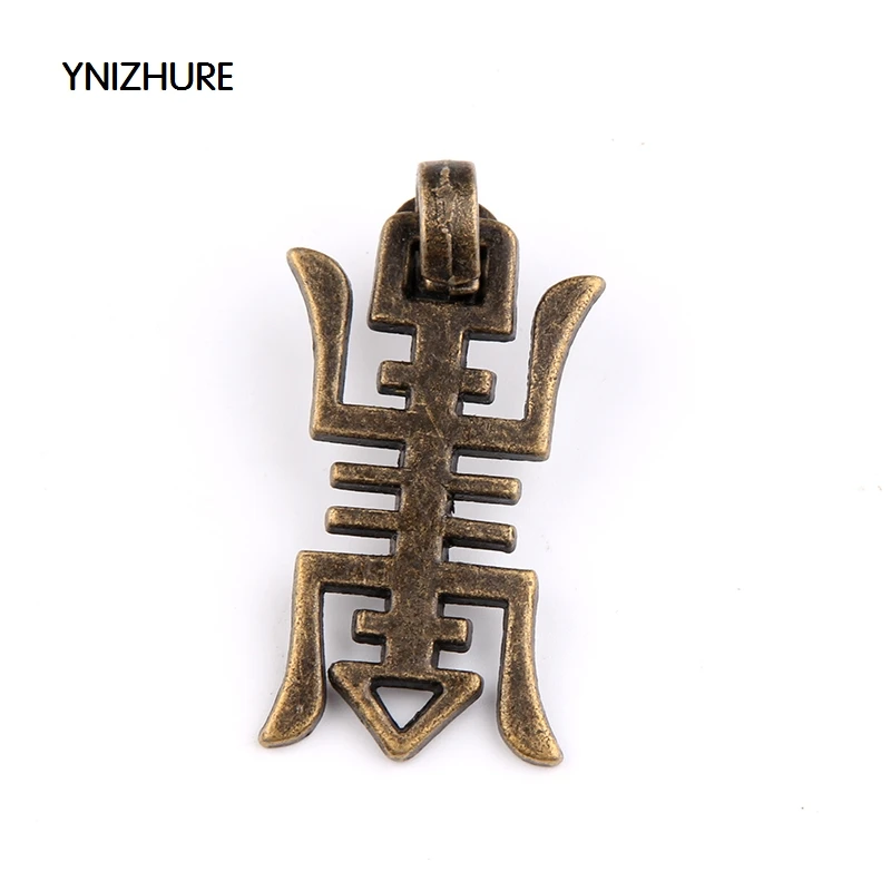 

10pcs/lot Chinese Character Antique Bronze Drop Pendant Knobs Pulls Wooden Box Drawer Dresser Knobs Handles for Furniture