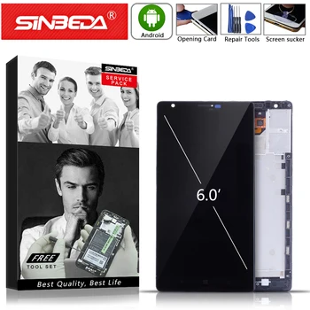 

6.0"Sinbeda For NOKIA Lumia 1520 LCD Display Touch Screen with Frame For NOKIA Lumia 1520 Display Replacement For RM-937 RM-940@
