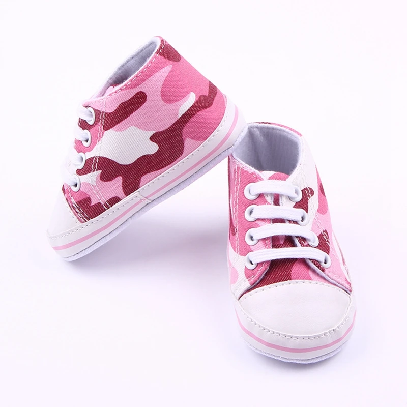New Simple And Versatile Fashion Comfortable Baby Toddler Shoes Cute Soft Bottom Camouflage Girls |
