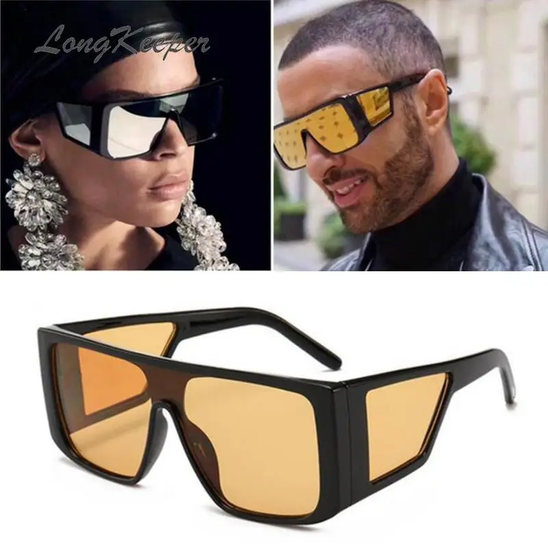 Longkeader, большая оправа, стимпанк, солнцезащитные очки, мужские, большие, модные, солнцезащитные очки, квадратные, зеркальные, мужские, Oculos Gafas de sol feminino, UV400