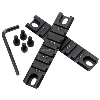 

2pcs Short Picatinny Standard RIS Rail Set for G36 G36C 36 Handguard series weaver Hunting Accessories