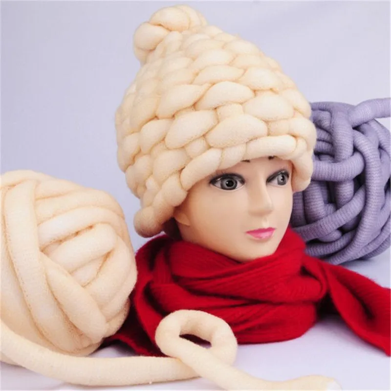 

500g/balls 30meters Super Chunky Yarn Bulky Yarn For Arm Knitting Blanket Cap Merino wool Yarn Free shipping