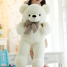 Чучело Плюшевые 120 см галстук мишки плюшевые игрушки Белый Медвежонок кукла подарок t6115