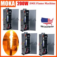 4 шт./лот пламя сценического светильника проекторы пожарная машина спрей генератор огня с dmx-пультом в профессиональном аудио-видео огнеупорный распылитель