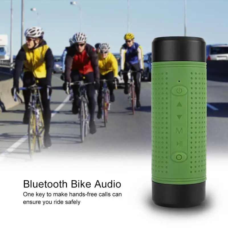 Туризм Отдых светодиодный фонарик стерео Bluetooth Speaker фонарик велосипед лампа велосипед фонарик с карты памяти