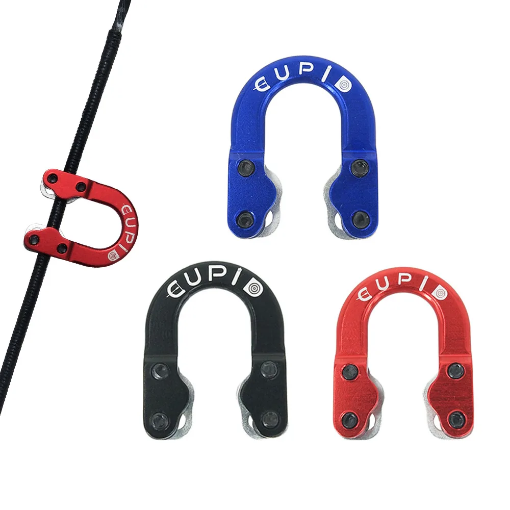 Compound Bow D Loop Aluminum U Ring Buckle D Rope Hunting Shooting Bow