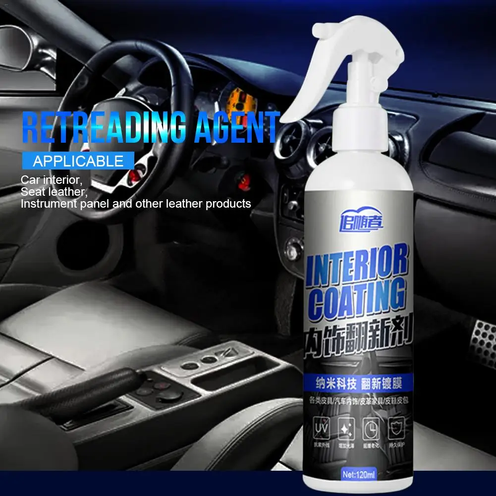 

Car Interior Cleaner Agent Roof Fabric Flannel Leather Seat Car Seat Cleaning Wax Cleaner Coating Polishing Spraying Wax Leather