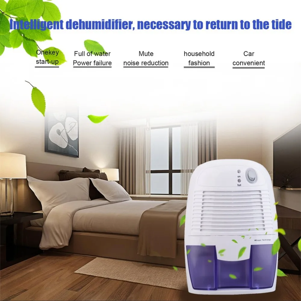 

Mini 500ml Air Dehumidifier Dryer Energy Saving Moisture Absorbing Air Dryer For Home Bathroom Kitchen Garage Damp