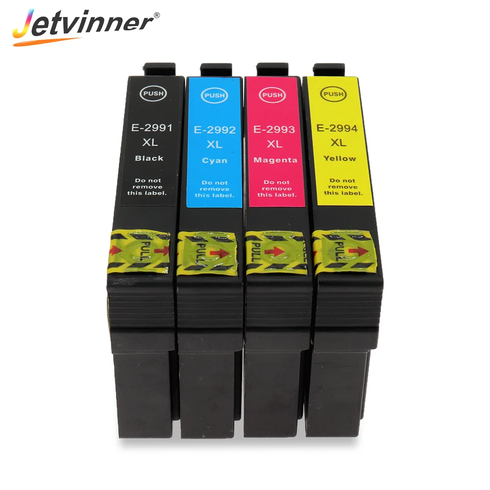 

Jetvinner T2991 29 29xl Ink Compatible Cartridge With Ink With One Time Chips for Epson XP 235 332 432 247 442 342 345 Pritners