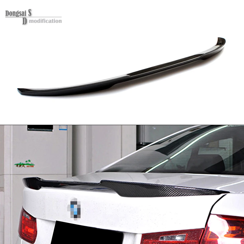 3 Series F30 M4 Style Carbon Fiber Gloss Black Rear Trunk Spoiler Wings Trunk Lip for BMW F30 F80 M3 2012 + 320i 325i 328i 335i