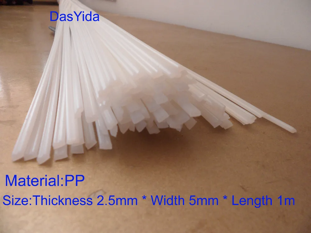 PP Plastic Welding Rods,1Meter for Plastic Welder gun//Hot Air Gun,White