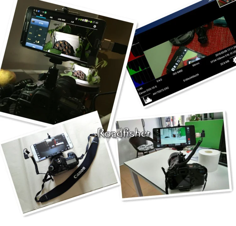 DSLR camera cell phone connector 10