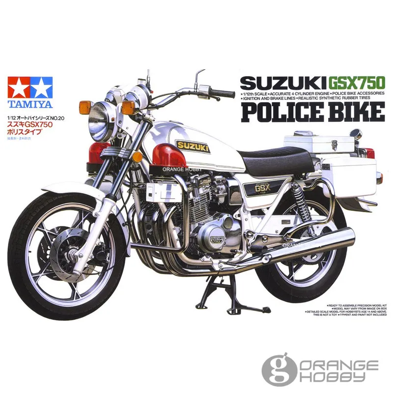 

OHS Tamiya 14020 1/12 GSX750 PoliceOfficer Bike Scale Assembly Motorcycle Model Building Kits G
