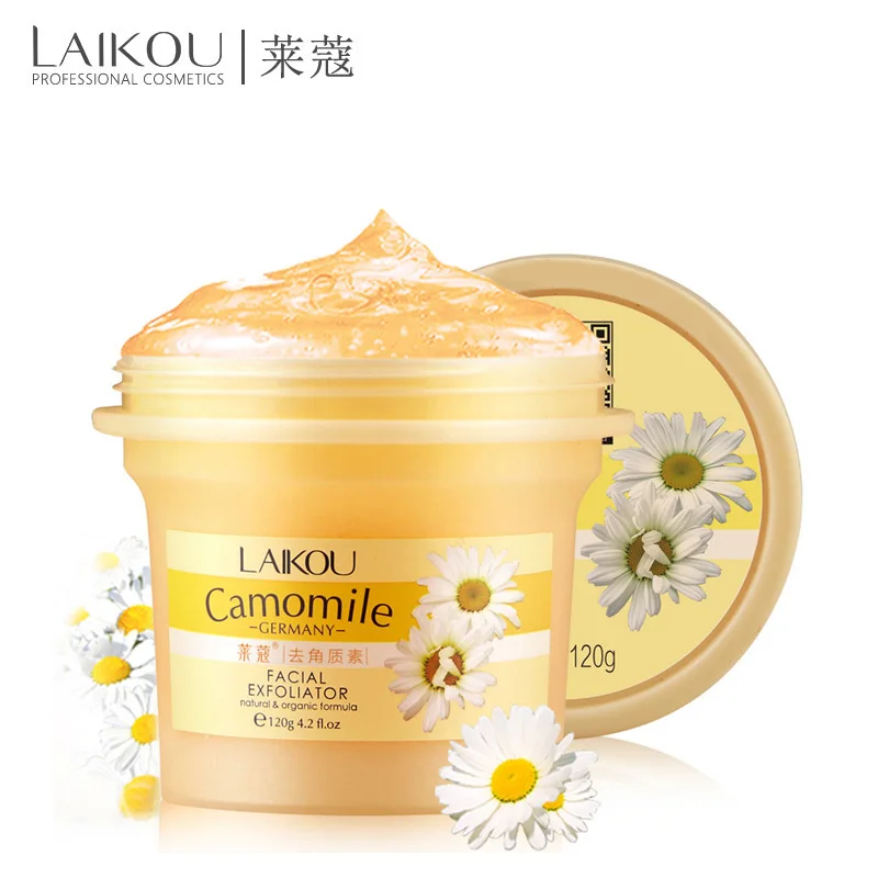 

LaiKou Facial Exfoliator Camomile Germany Face Cream Whitening Gel Skin Care Moisturize Cleanser Vitamin Collagen Exfoliating