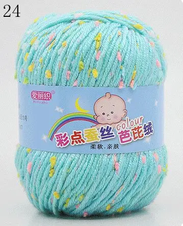 High Quality Baby Cotton Cashmere Yarn For Hand Knitting Crochet Worsted Wool Thread Colorful Eco-dyed Needlework 32