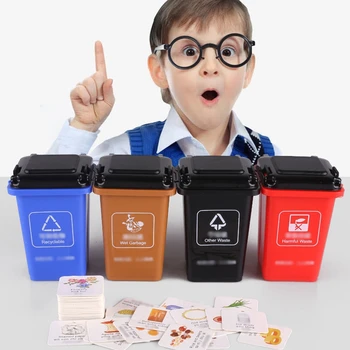 

Garbage Sorting Toy Mini Classified Trash Can Game Kids Toys Montessorin Practice Teaching Early Educational Toys For Children
