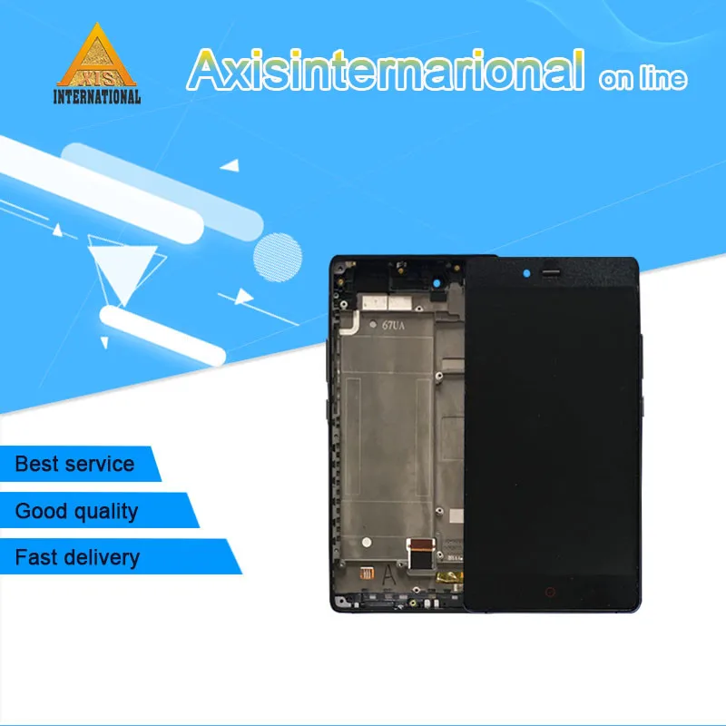 

Axisinternational For ZTE Nubia Z9 Max NX510J NX512J LCD Display Screen+Touch Panel Digitizer With Frame For ZTE Nubia Z9 Max