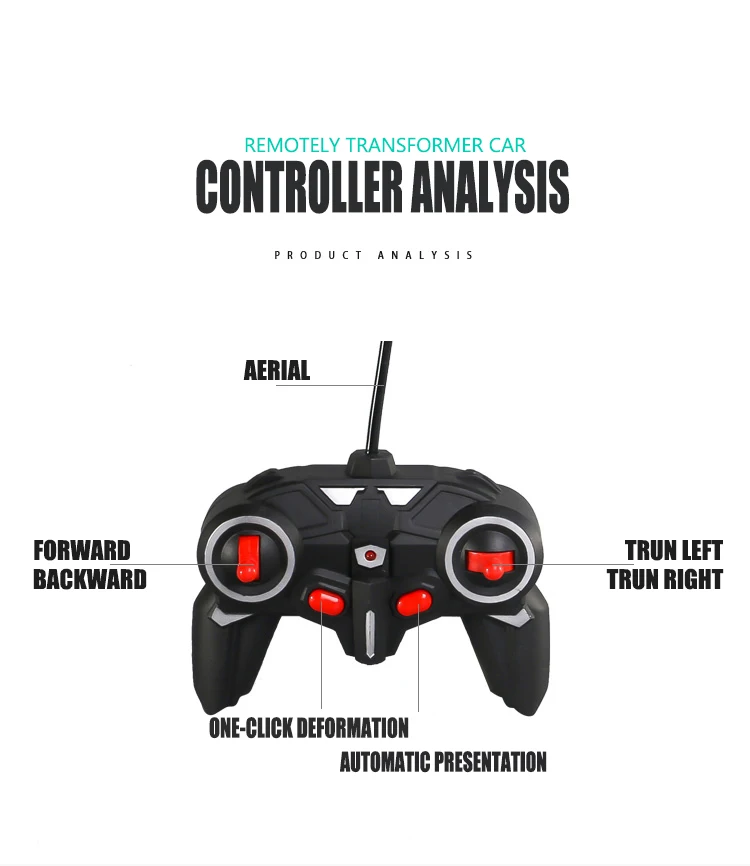 Пульт дистанционного управления игрушечные машинки 1/18 жесты индукции трансформации робот автомобиль