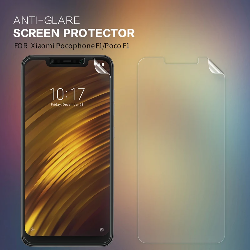 Pocophone F1 Защитная пленка Nillkin прозрачная/матовая мягкая пластиковая пленка для Xiaomi Pocophone F1