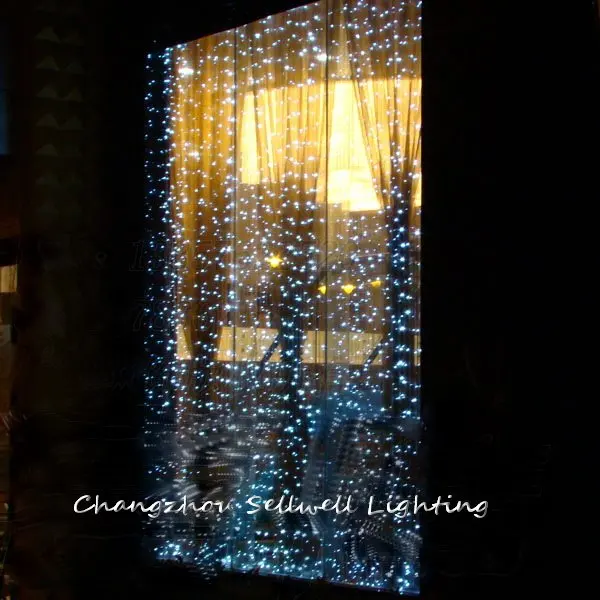 

Great!christams Lamp Showcase Decoration 3*4m White Led Star Lighting H041