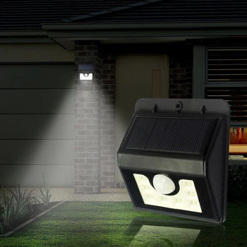 

Waterproof 8 LED Security Solar Powered Light PIR Motion Sensor Lights Outdoor Wall Lamp for Path Stairs Garden