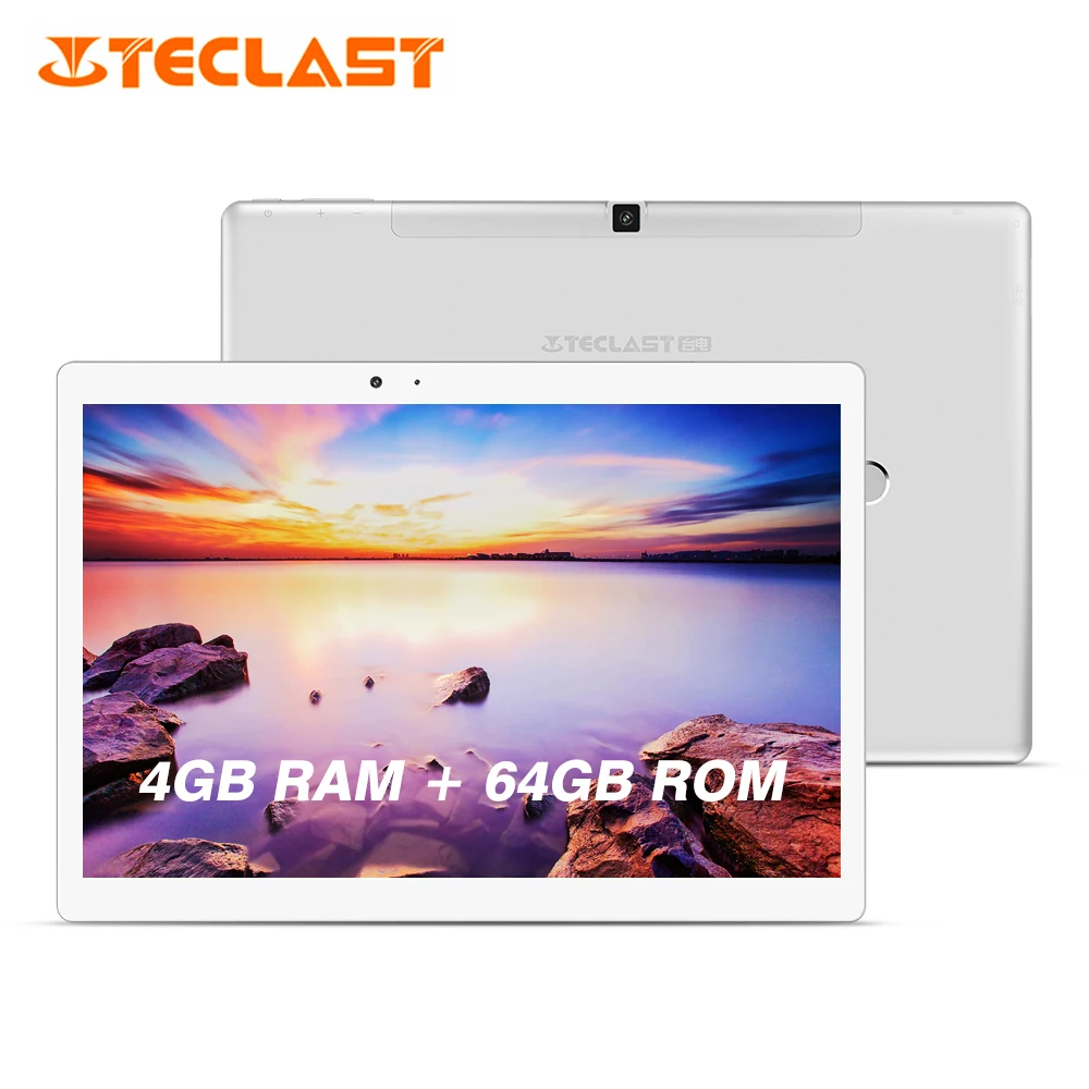 Teclast T20 4G телефон MT6797 X27 Дека Core 4 GB Встроенная память + 64 GB распознавания отпечатков пальцев Оперативная память 10,1 дюйма Android 7,0 gps двойной WiFi