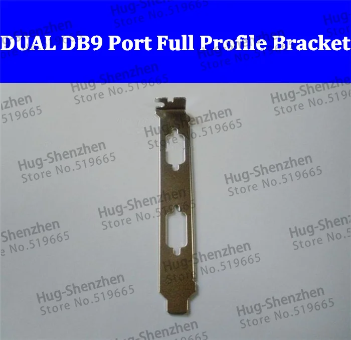 dual-db9-com-serial-port-full-profile-bracket-for-pci-pci-e-50pcs-lot