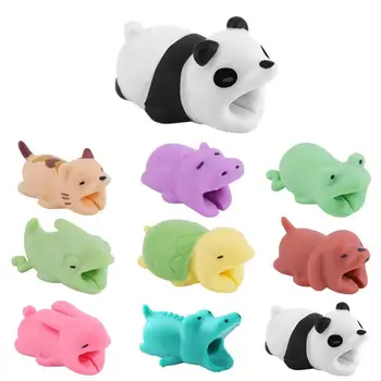 

Cute Bite Cartoon Animal Cable Protector organizer Cord Wire Protection Mini Cover Charging protector Cable Winder