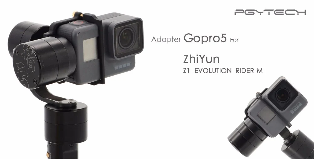 PGYTECH адаптер Монтажная пластина клип держатель для GoPro hero 5 Zhiyun Z1 Evolution Rider-m Gimbal