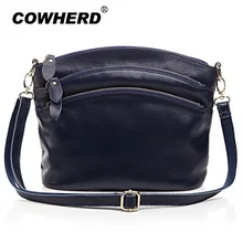 Первый слой коричневой натуральной коровьей кожи сумки для женщин Мумия Повседневная сумка с 3 карманами на молнии, 8237