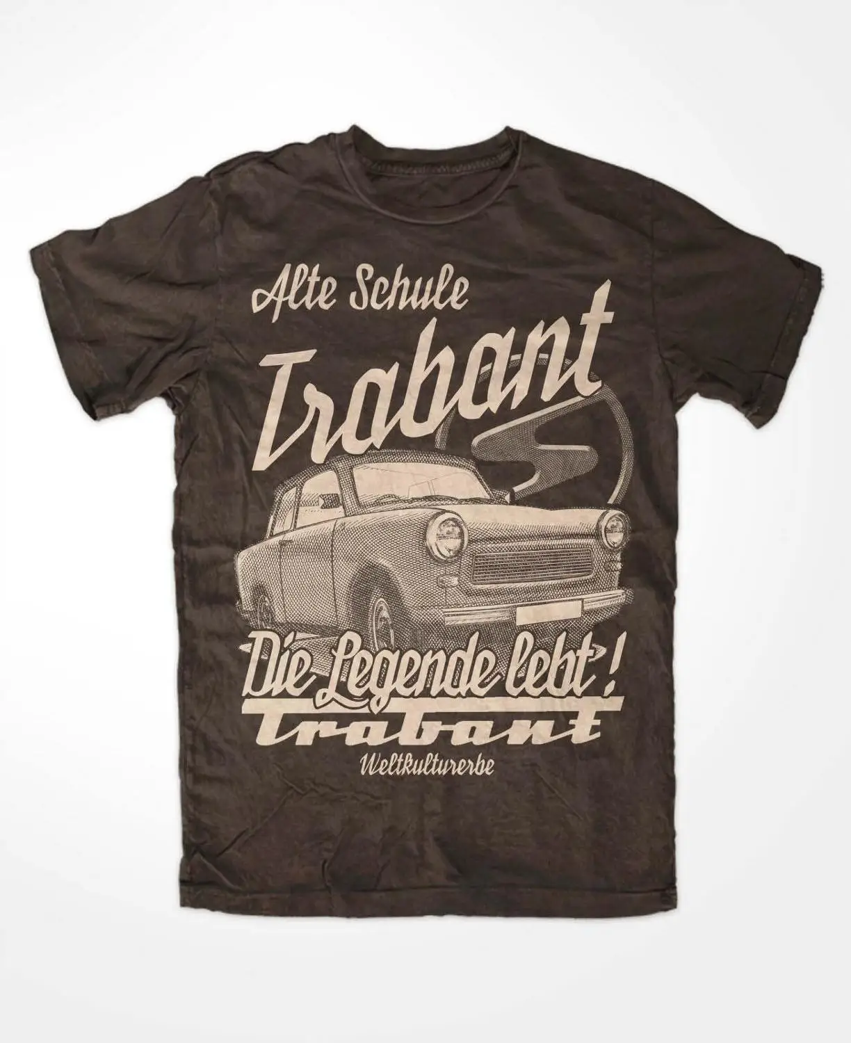 Trabant Die Legende футболка Braun S51 Ddr Trabant Ostkult Weltkulturerbe P50Novelty для печатных короткий рукав мужские топы Футболка - Цвет: brown