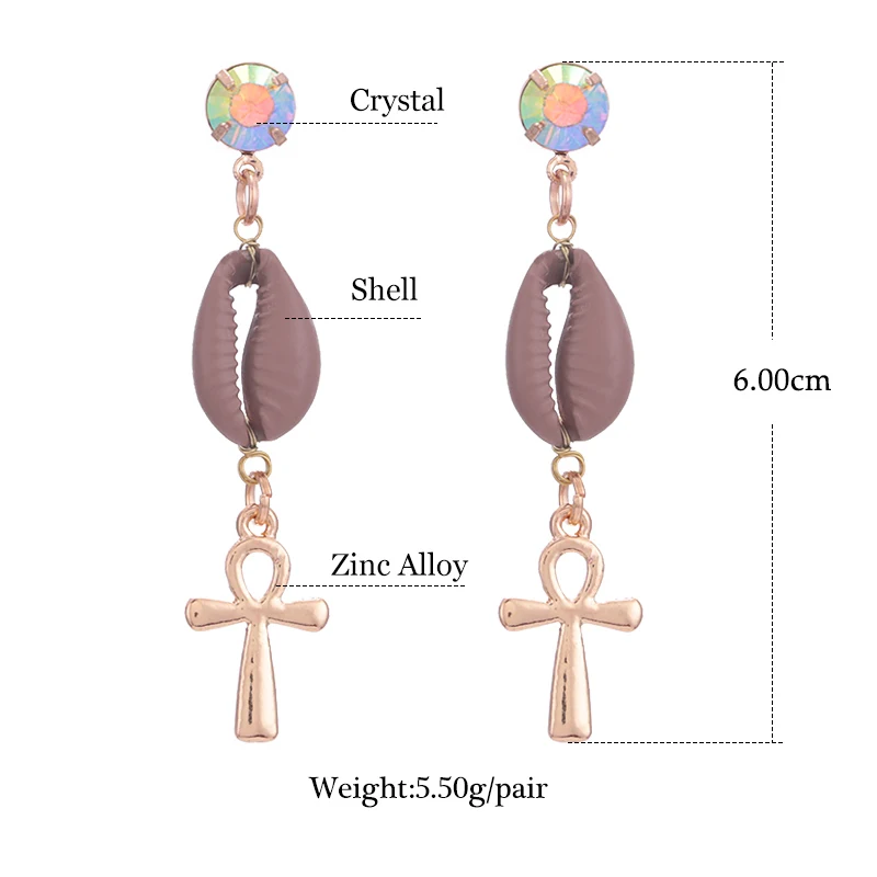 Oorbellen drop earrings for woman Pendients cross earrings (9)