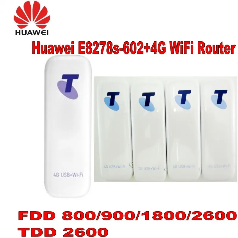 Разблокирована HUAWEI E8278s-602 FDD800/900/1800/2600 мГц TDD2600Mhz 4 г USB WI-FI маршрутизатора плюс 2 шт. 4 г антенны