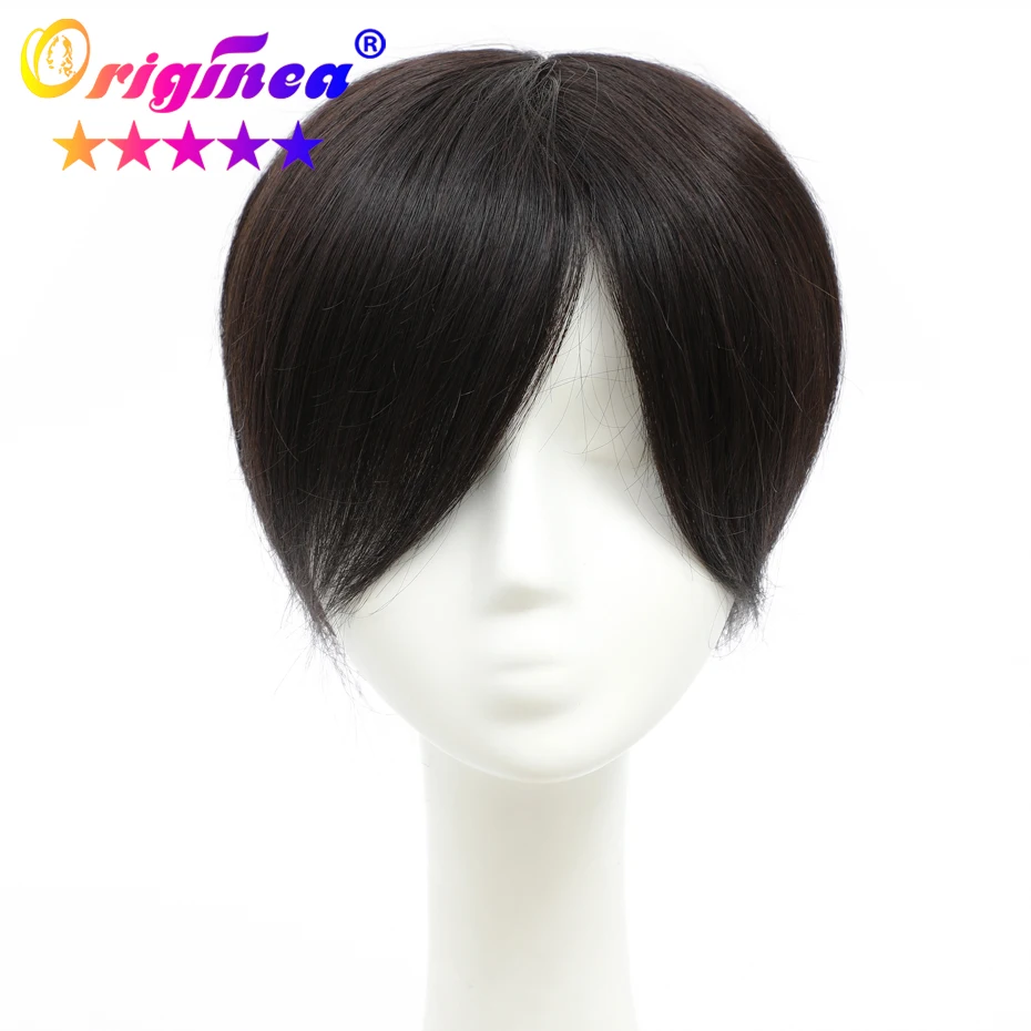 

Originea Men Toupee 60 Net With Inject Crown 19*17CM Brazilian Remy Hair Natural Straight Human Hair Toupee Replacement System