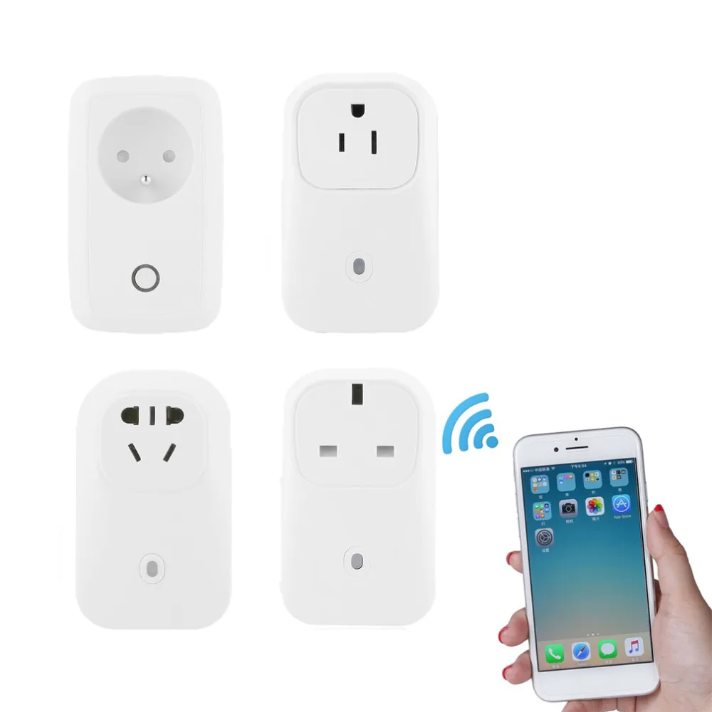 Wi-Fi пульт дистанционного Управление Смарт гнездо Интеллектуальный удаленного Управление розетка приложение синхронизации коммутатора