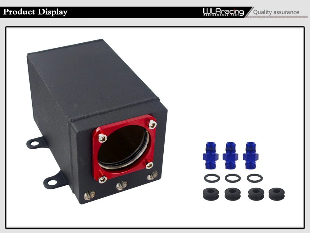 WLR-60 мм внешний 044 топливный насос бак гоночный Черный Заготовка алюминиевый маслоуловитель один топливный бак перенапряжения
