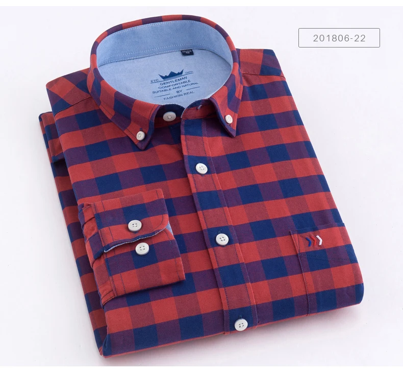 High Quality men plaid shirt