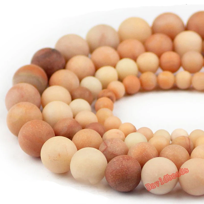 

Natural Stone Beads Dull Polish Matte Pink Aventurin Stone Round Beads For Jewelry Making Bracelet 4/6/8/10mm Beads Diy Jewelry