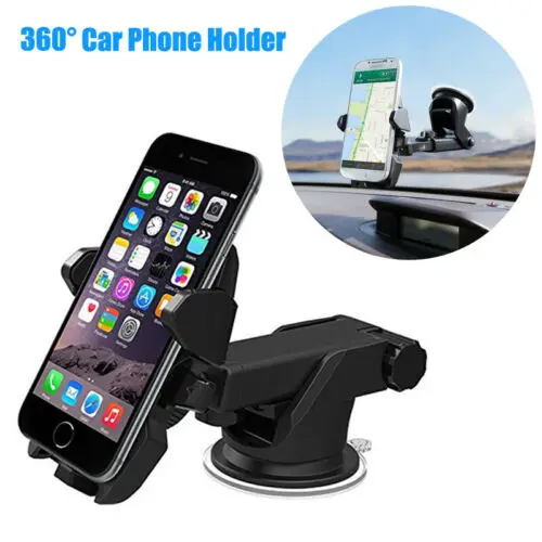 Universal 360 Degree Long Arm Windshield mobile Cellphone Car Mount Bracket Holder for your mobile phone Stand for iPhone GPS