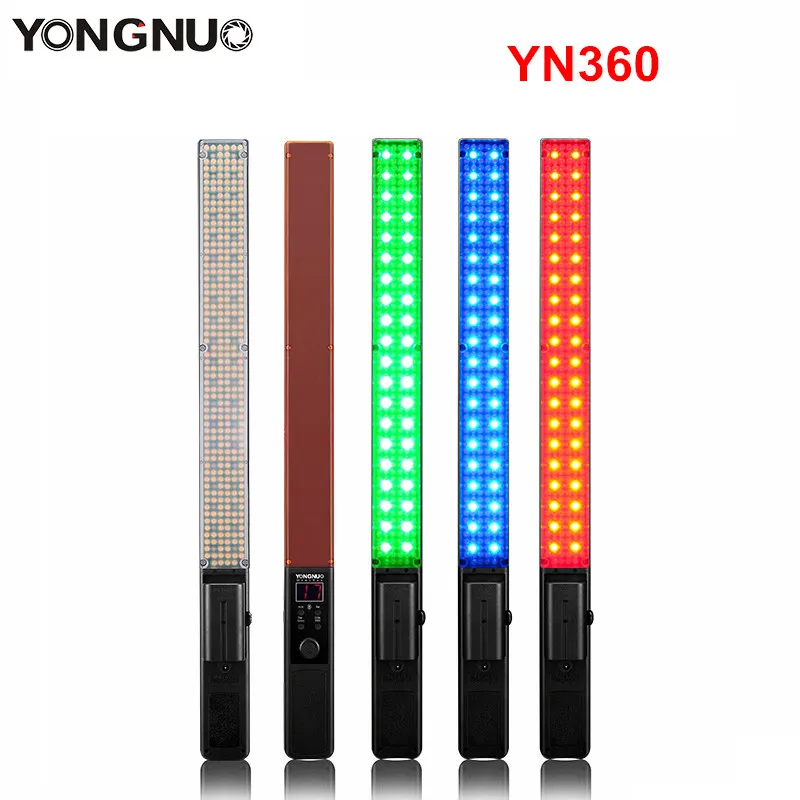  Yongnuo YN360 YN360 II Handheld Ice Stick LED Video Light built-in battery 3200k to 5500k RGB color - 32596700194
