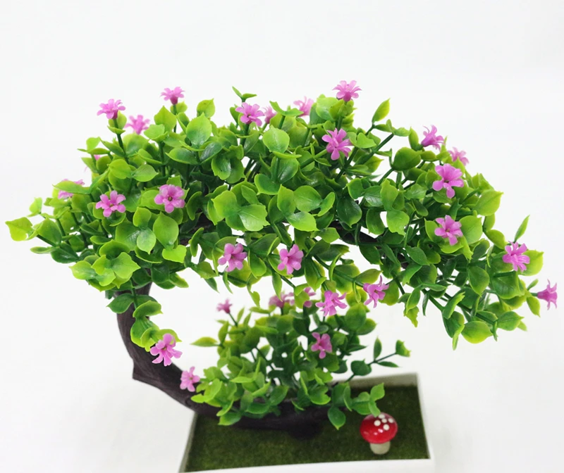 JAROWN Artificial Plants Fake Flower Bonsai Home Decoration Flores Simulation Plastic Potted Plant Wedding Decorations Gift (28)