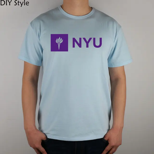 NYU LOGO NEW YORK UNIVERSITY 29909 short sleeve T shirt Top Lycra Cotton Men T shirt New DIY