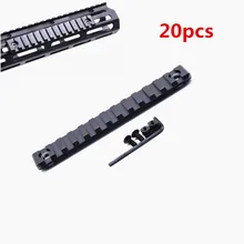 20 шт черный анодированный 13 слотов M-lok Picatinny/Weaver рельсовые секции для M-lok Handguard Rail