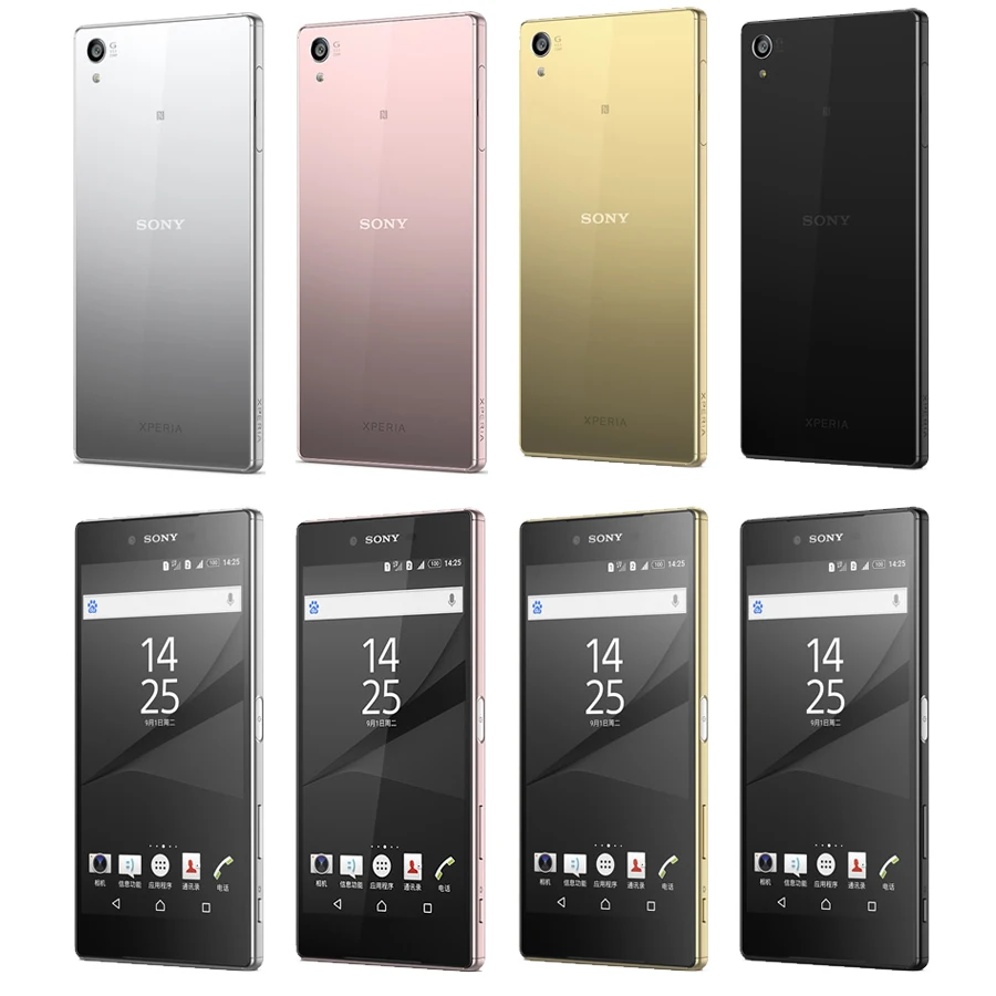 Оригинальный разблокированный Sony Xperia Z5 Premium E6853 4G LTE одна SIM карта 3 ГБ ОЗУ 32 Гб ПЗУ 5