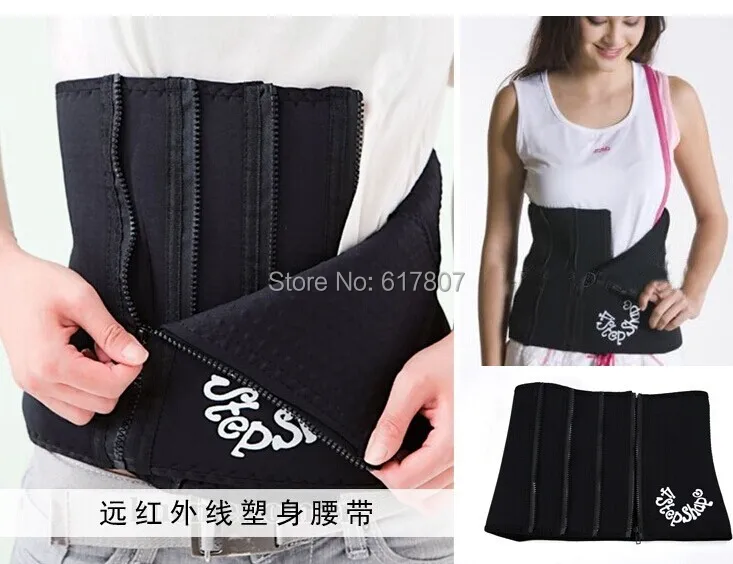 1pc free shipping far infrared waist Lose weight shape up waist slim band belt abdominal diet band wrap