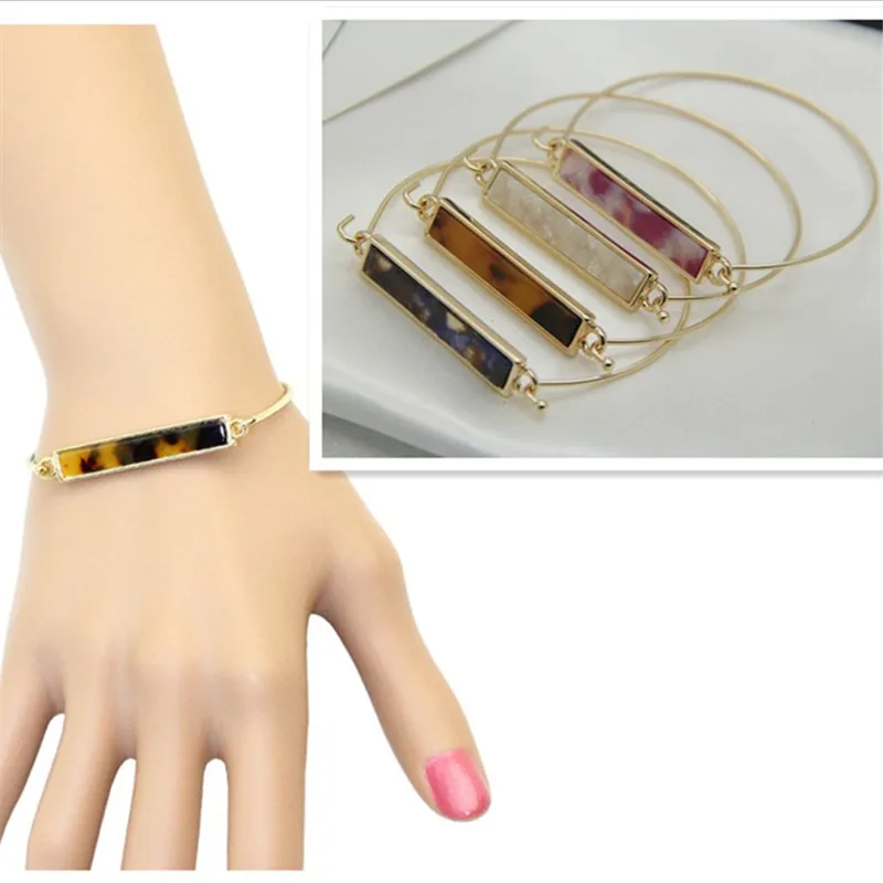 Модный стиль, текстурированный браслет, Леопардовый принт, женский браслет, подарок на день рождения для девушек EE58