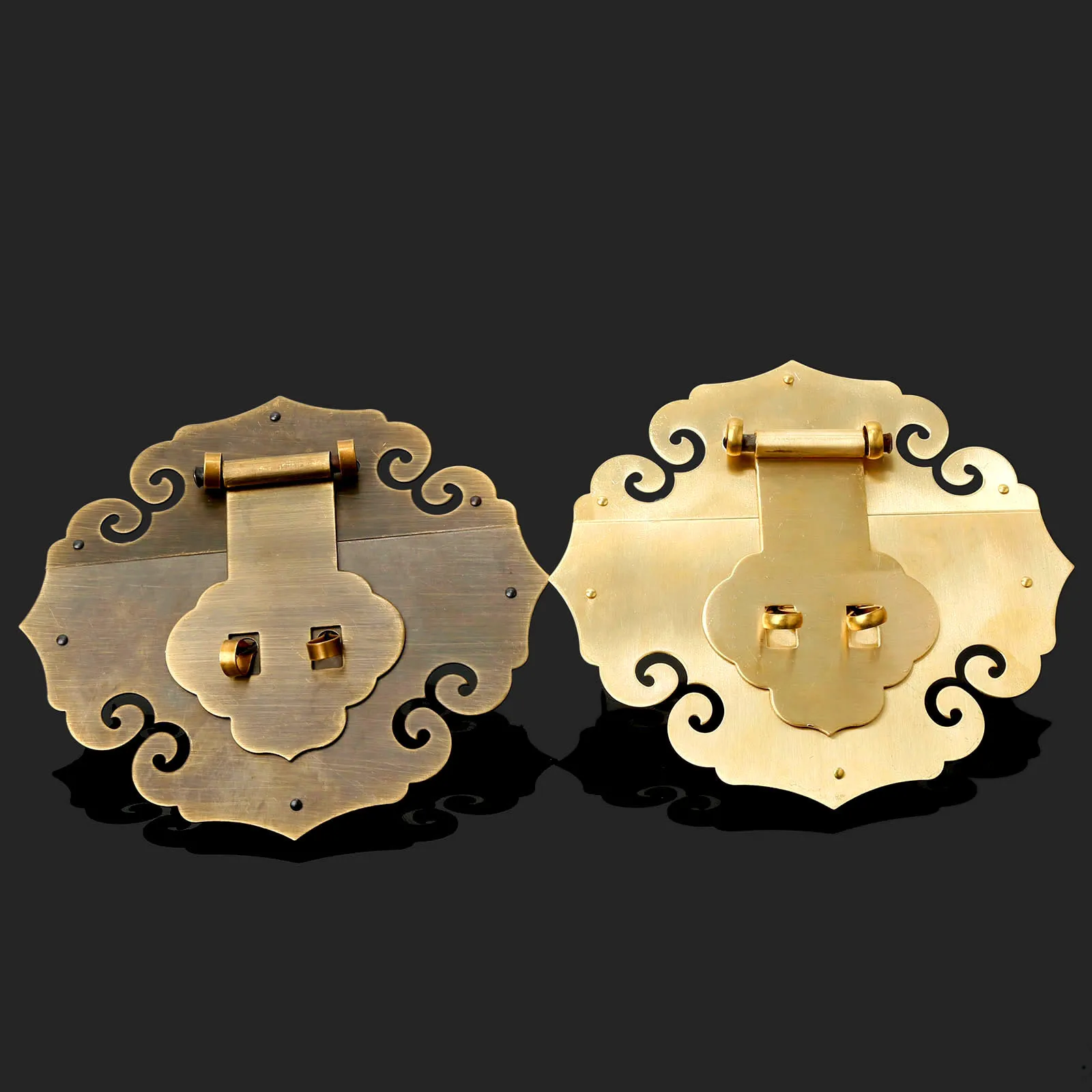 Chinese Furniture Brass Hardware Brass/Antique Copper Lock Hasp Jewelry